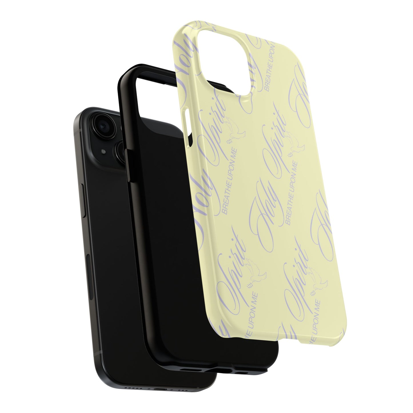 "Holy Spirit, Breathe Upon me" Buttercream Phone Case