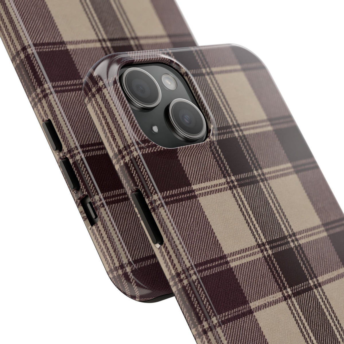Abba’s Embrace | Warm Teddy Plaid Phone Case