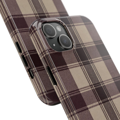 Abba’s Embrace | Warm Teddy Plaid Phone Case
