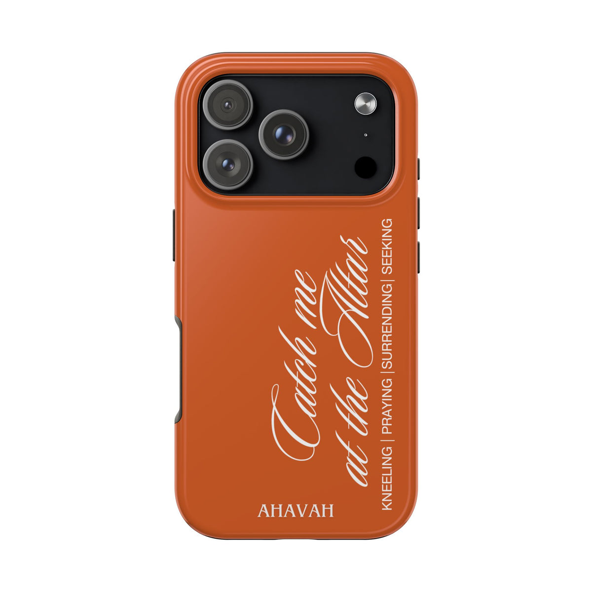 Catch Me at the Altar Phone Case | Ember orange