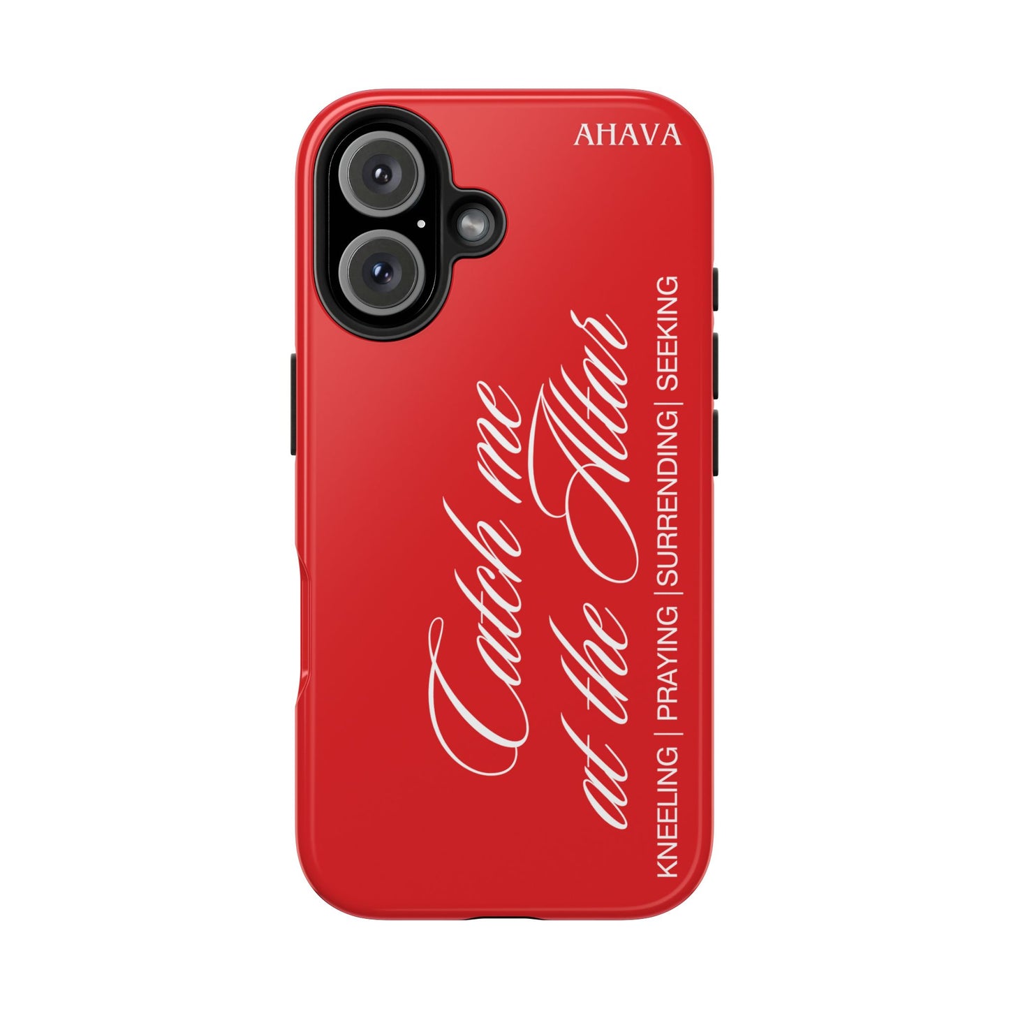 "Catch Me at the Altar" Red Phone Case