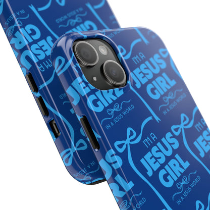 I'm a Jesus Girl Phone Case - Blue