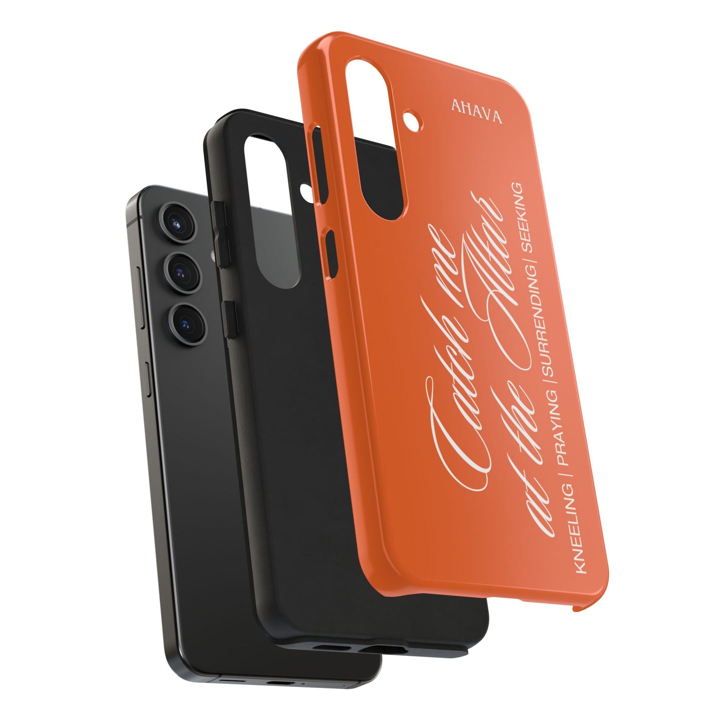 "Catch Me at the Altar" Orange Phone Case