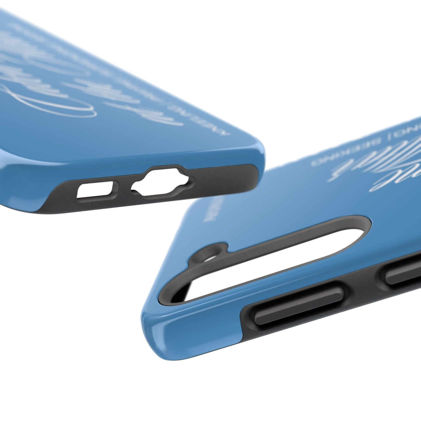 "Catch Me at the Altar" Light Blue Phone Case