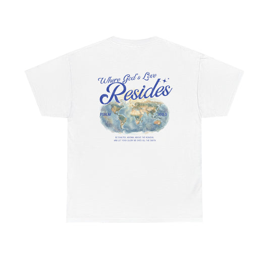 Where God’s Love Resides Tee| Navy (Psalm 108:5)