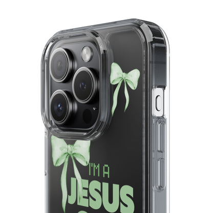 I'm a Jesus Girl Phone Case | Christian Aesthetic Gift for Her | Clear Shockproof Tough Case