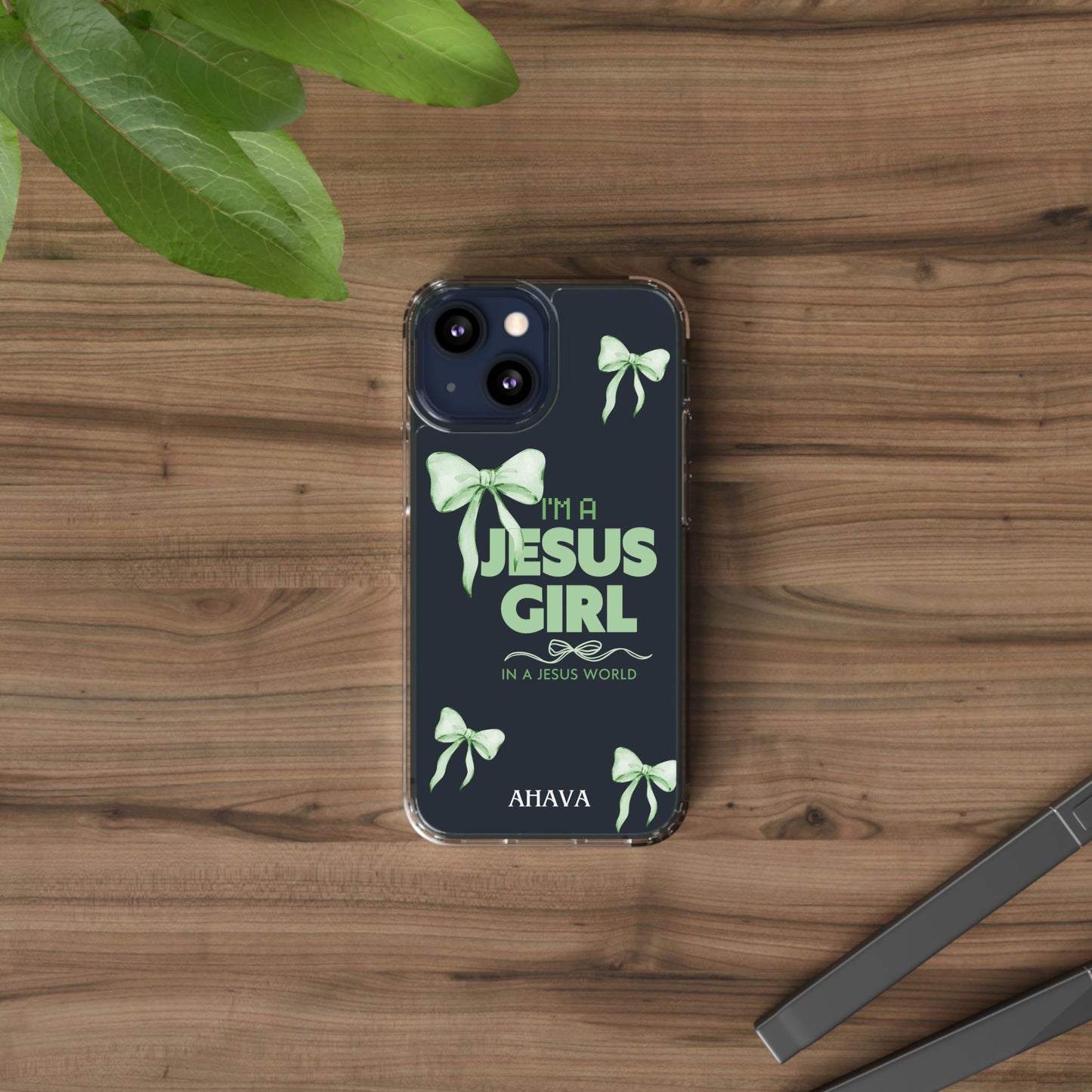 I'm a Jesus Girl Phone Case | Christian Aesthetic Gift for Her | Clear Shockproof Tough Case