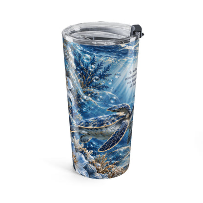 BLUE OCEANS : MICAH 7:19 Tumbler