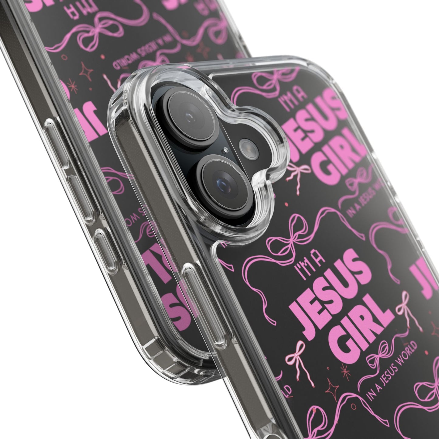 I'm a Jesus Girl Pink Case -Clear