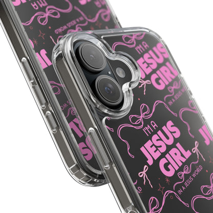 I'm a Jesus Girl Pink Case -Clear