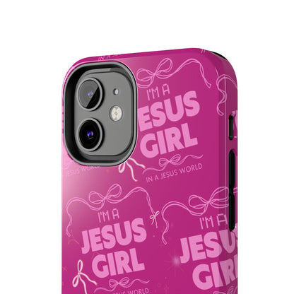 I'm a Jesus Girl Phone Case - Pink