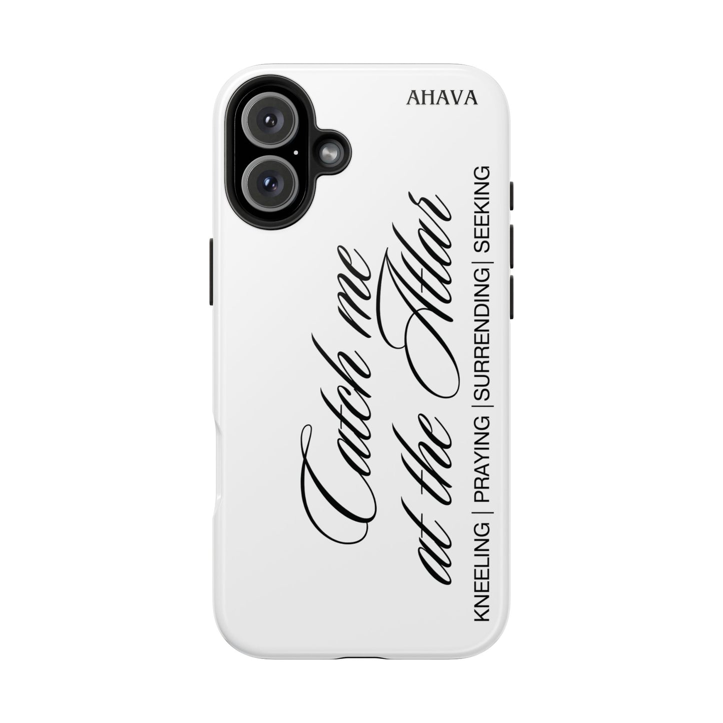 "Catch Me at the Altar" White Phone Case