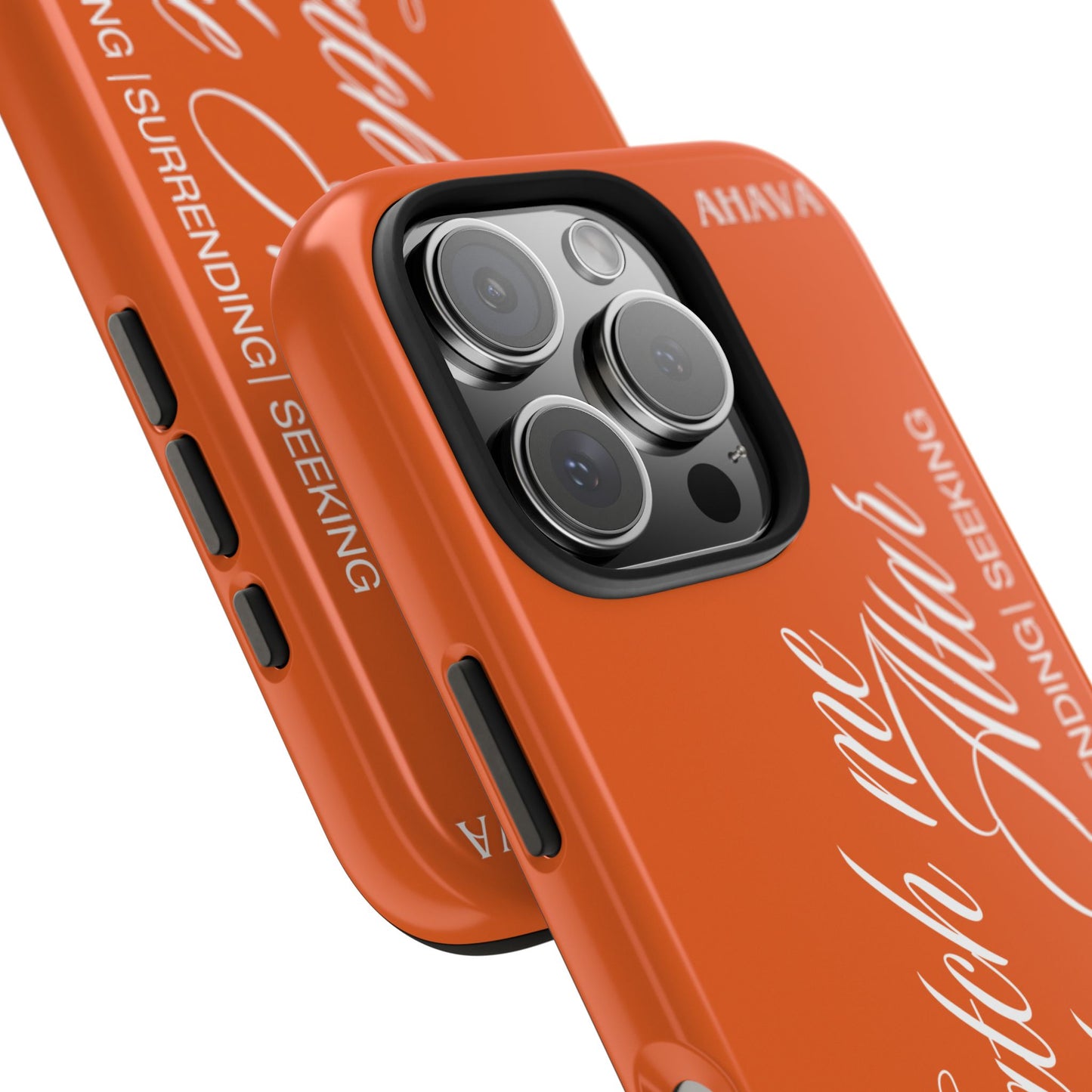 "Catch Me at the Altar" Orange Phone Case