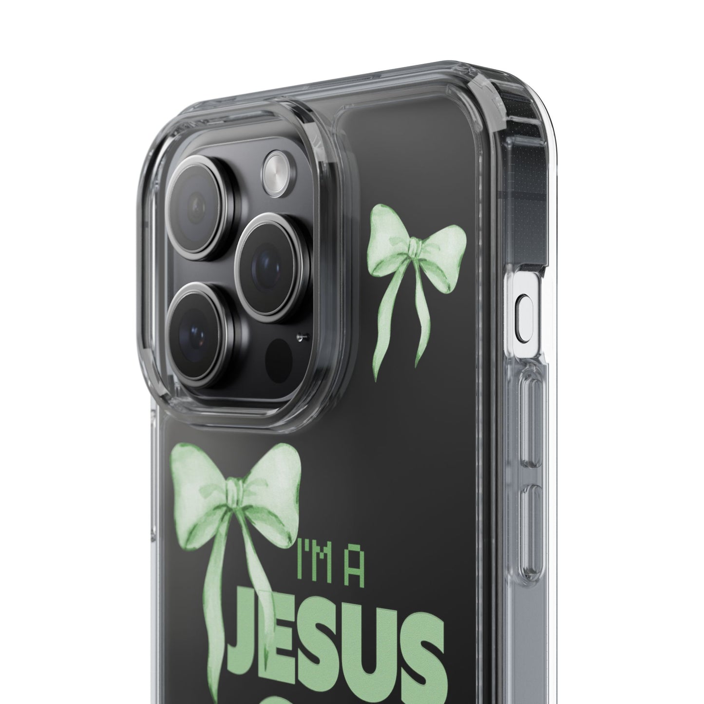 I'm a Jesus Girl Phone Case | Christian Aesthetic Gift for Her | Clear Shockproof Tough Case