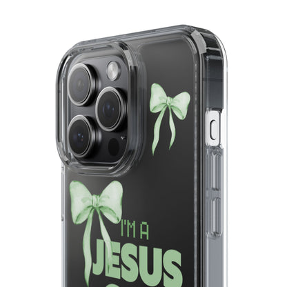 I'm a Jesus Girl Phone Case | Christian Aesthetic Gift for Her | Clear Shockproof Tough Case