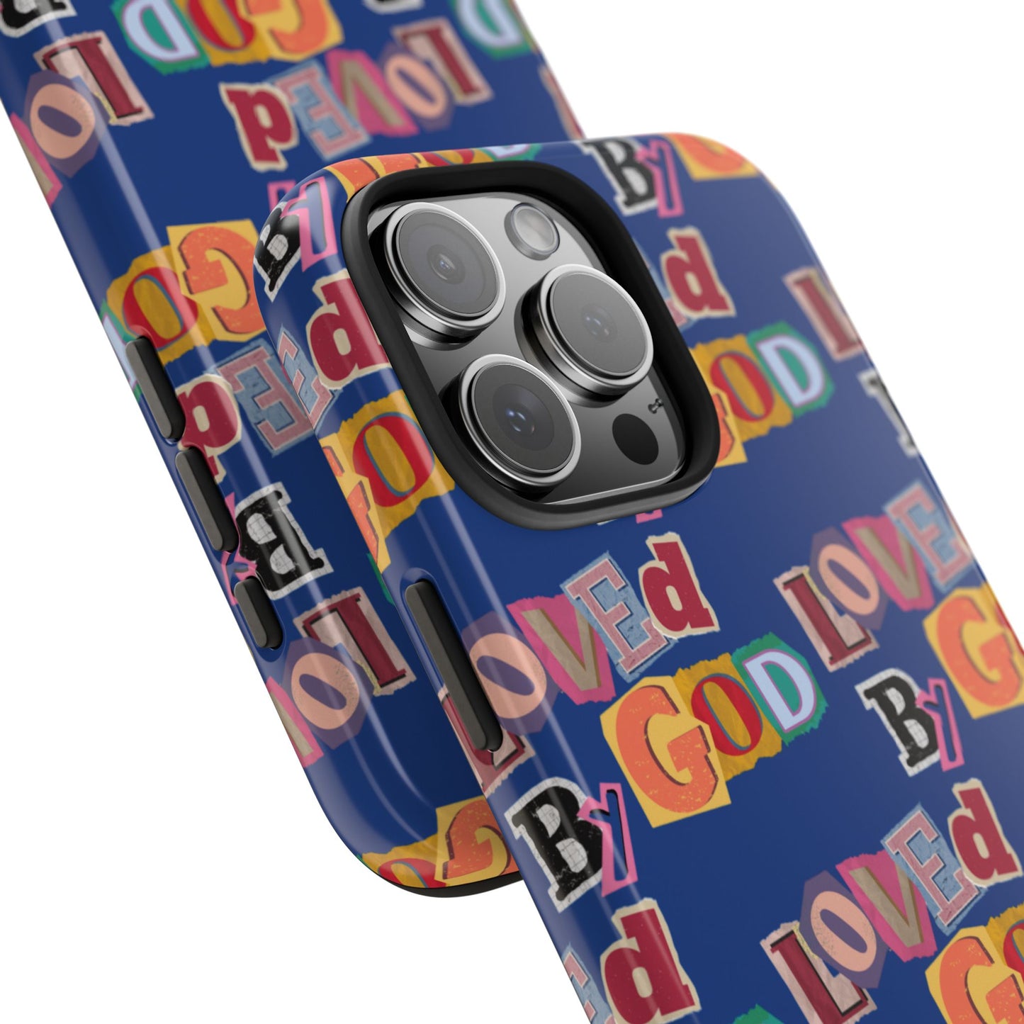 "Loved by God" Blue Phone Case