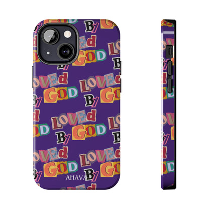 "Loved by God" Purple Phone Case