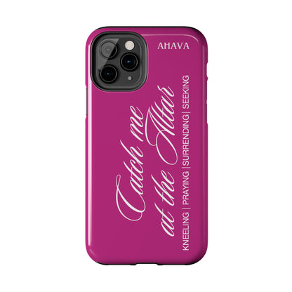 "Catch Me at the Altar" Pink Phone Case