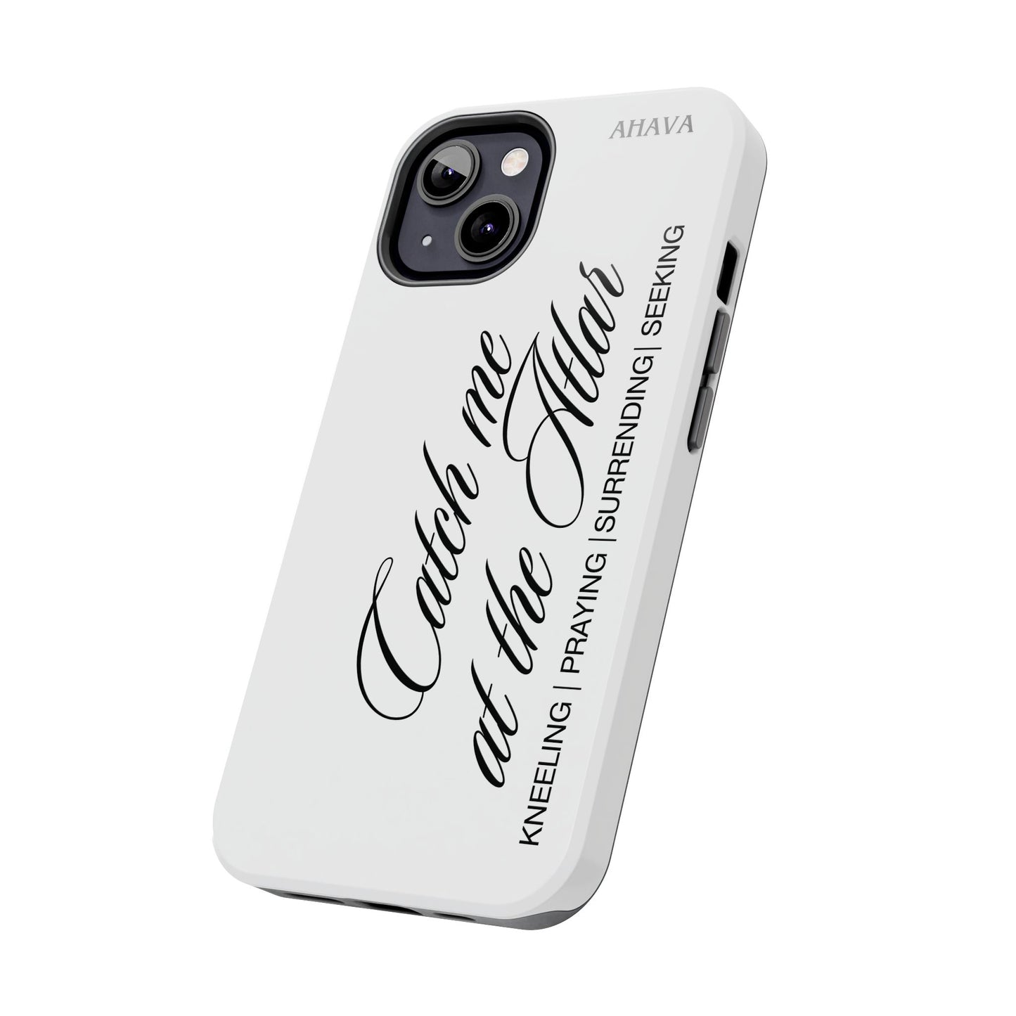 "Catch Me at the Altar" White Phone Case