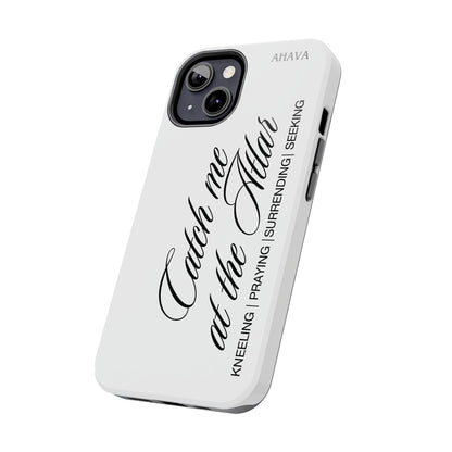 "Catch Me at the Altar" White Phone Case