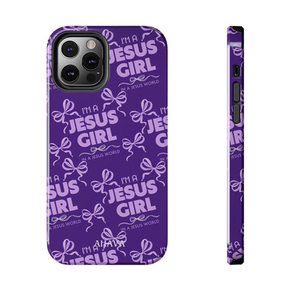 I'm a Jesus Girl Phone Case - Purple