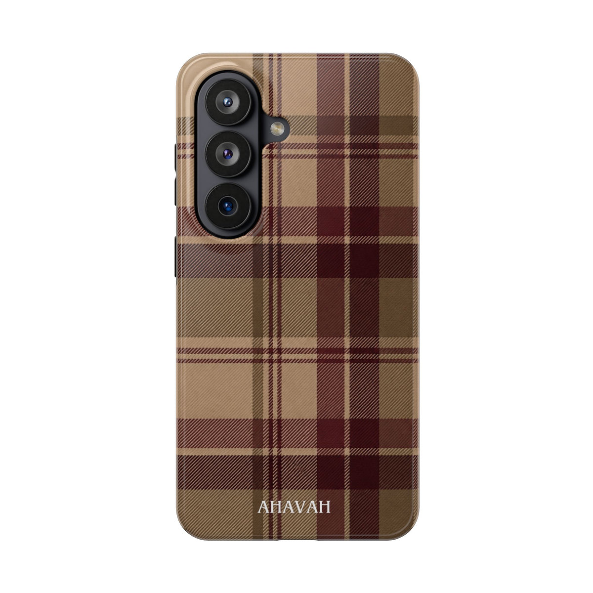 Covenant Comfort | Burgundy Plaid Tough Phone Case