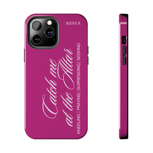 "Catch Me at the Altar" Pink Phone Case