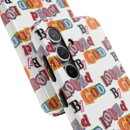 "Loved by God" white Phone Case