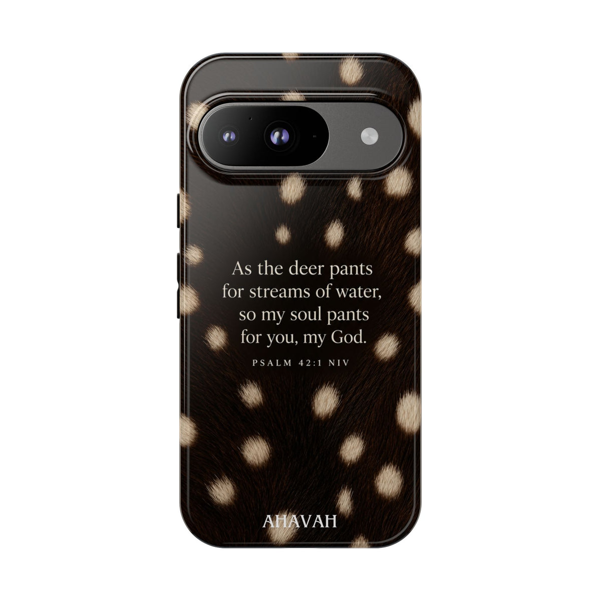 Psalm 42:1 Midnight Fawn Print Phone Case | As the Deer Pants