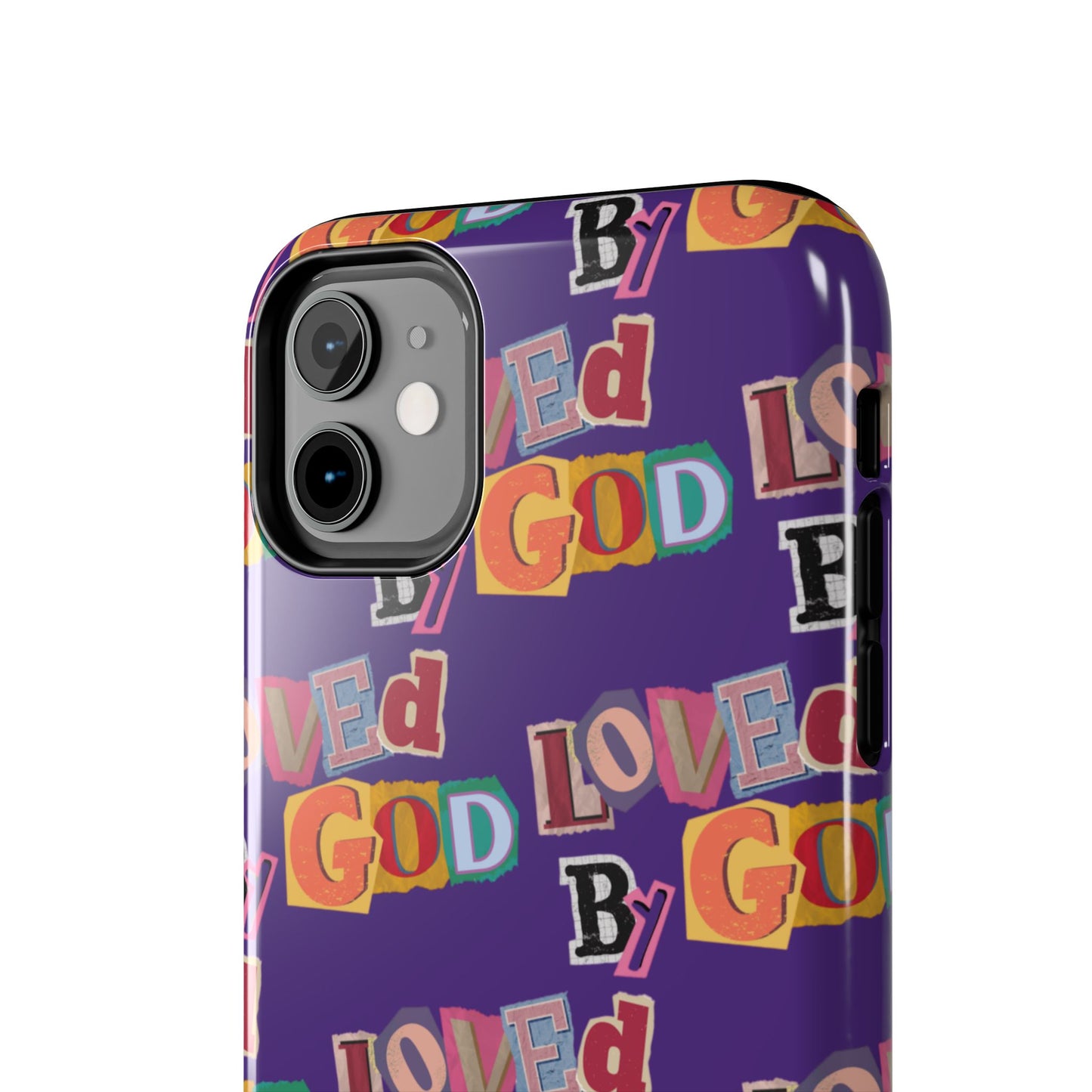 "Loved by God" Purple Phone Case
