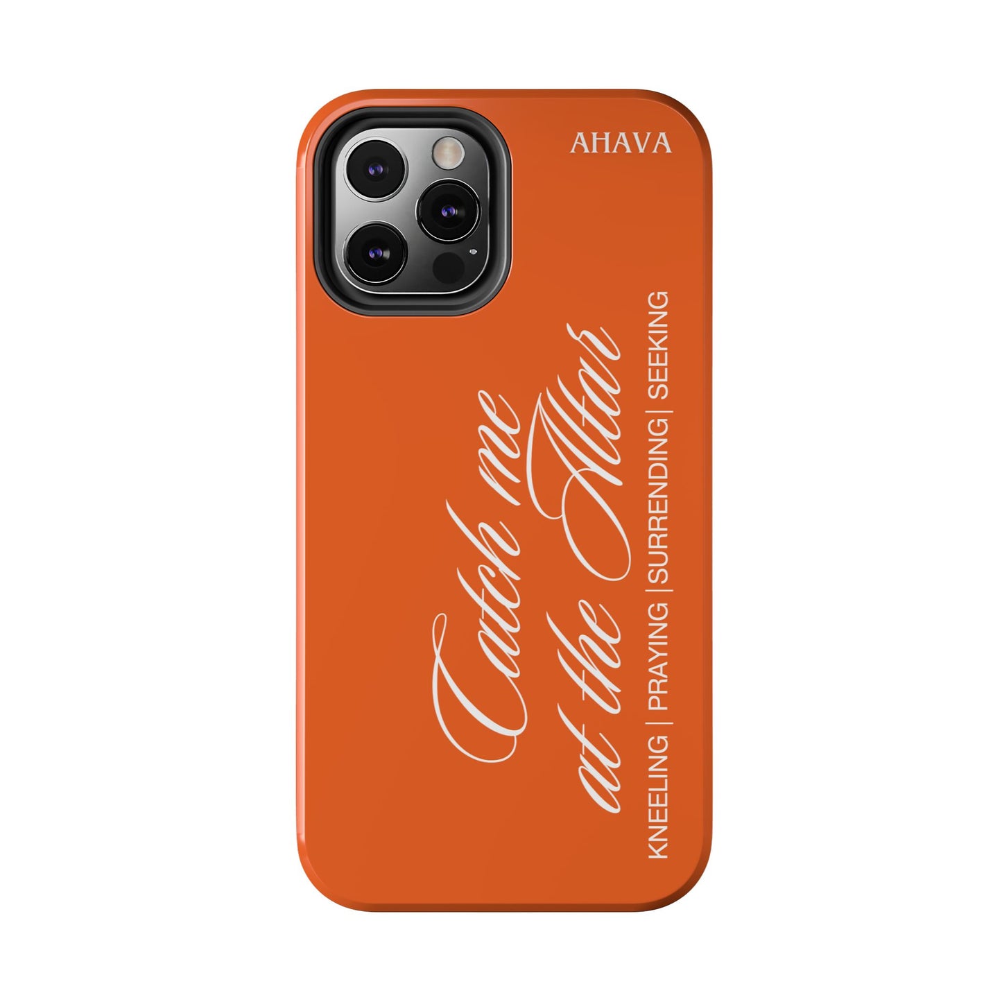 "Catch Me at the Altar" Orange Phone Case