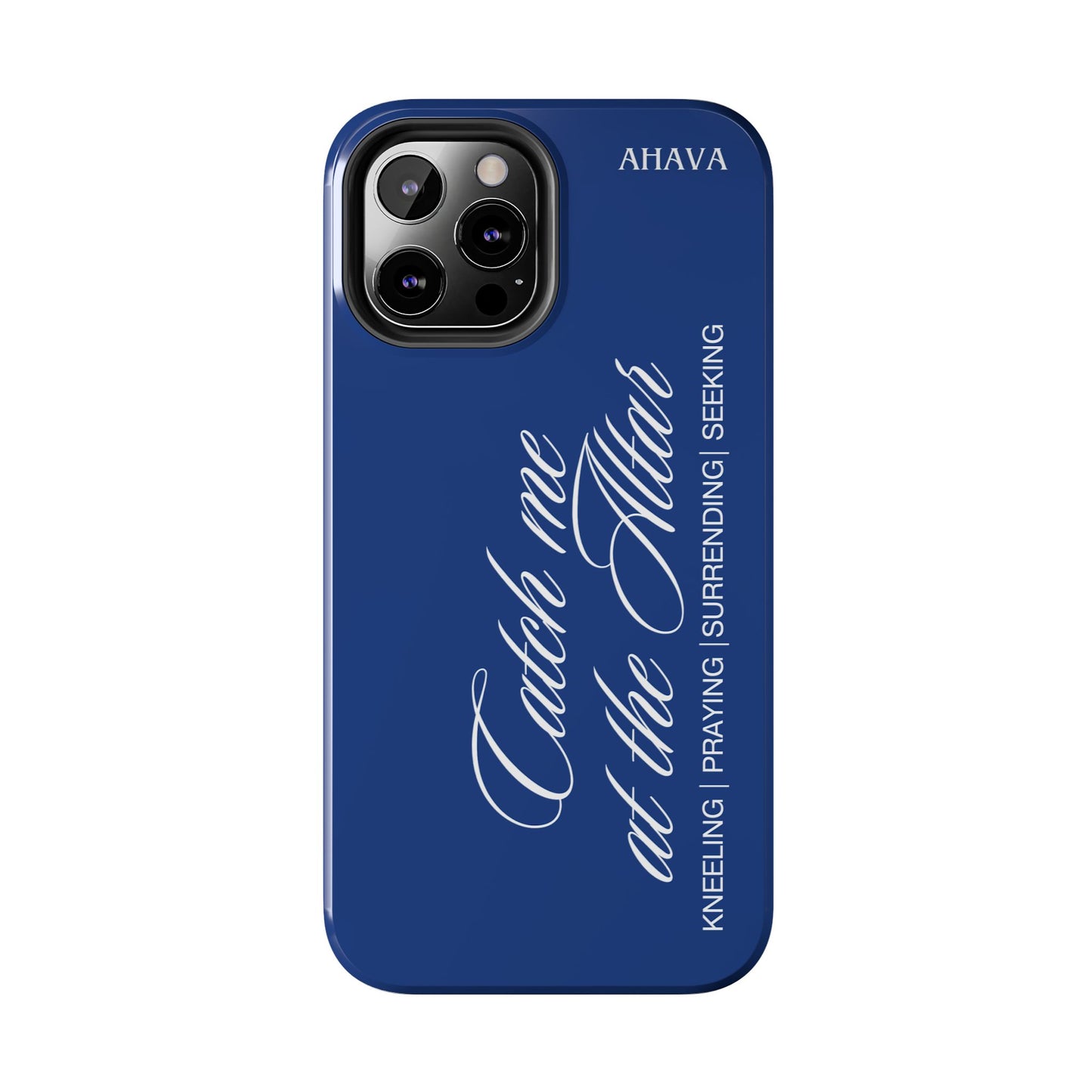 "Catch Me at the Altar" Blue Phone Case