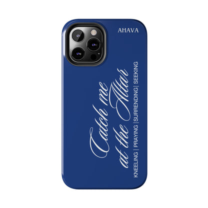 "Catch Me at the Altar" Blue Phone Case