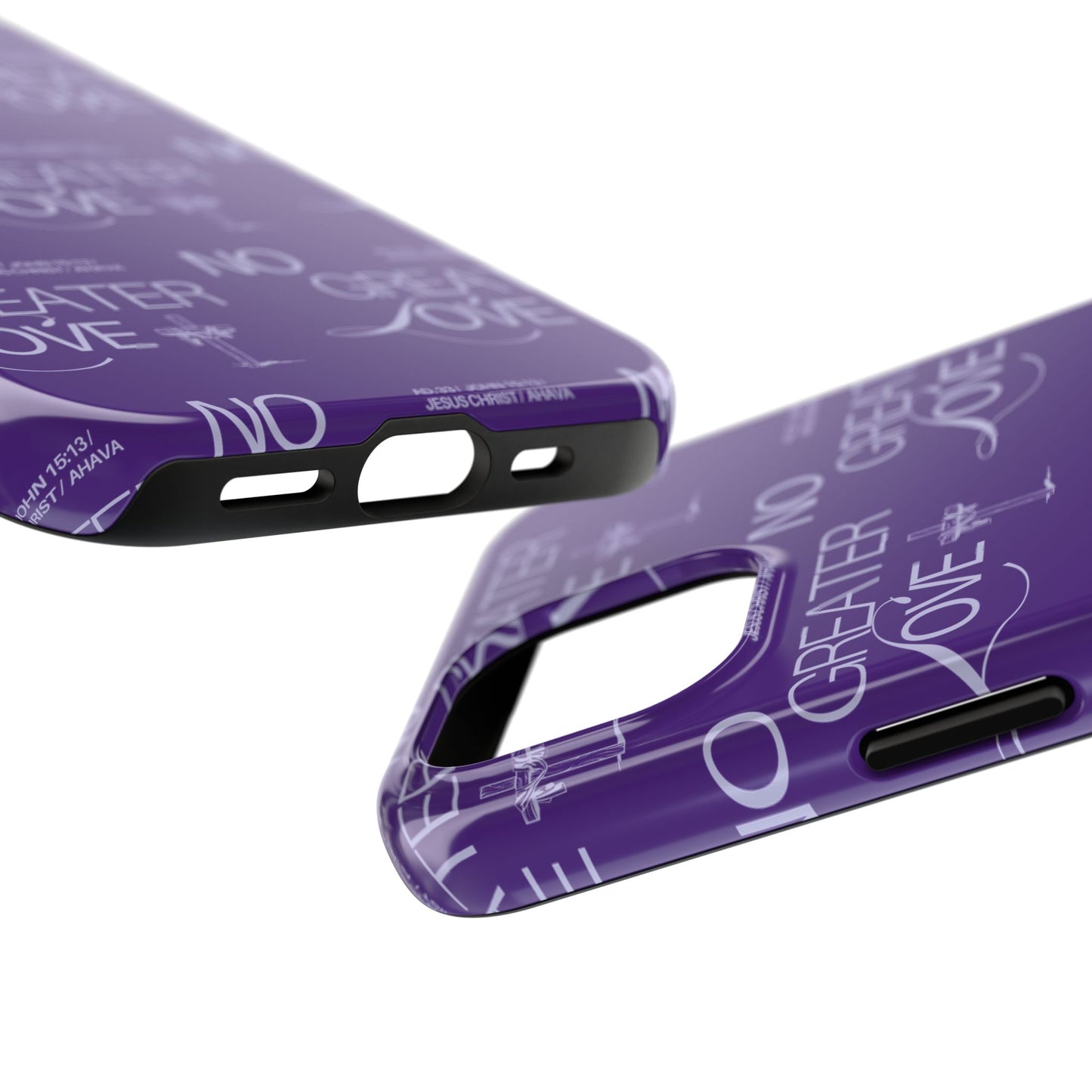 "No Greater Love" Purple Phone Case