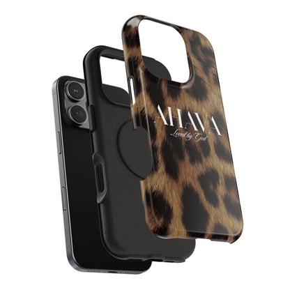 Leopard Print Ahava Phone Case