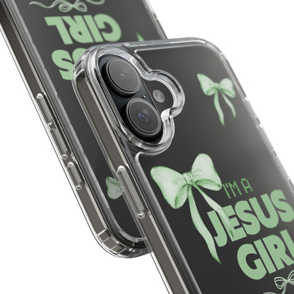 I'm a Jesus Girl Phone Case | Christian Aesthetic Gift for Her | Clear Shockproof Tough Case