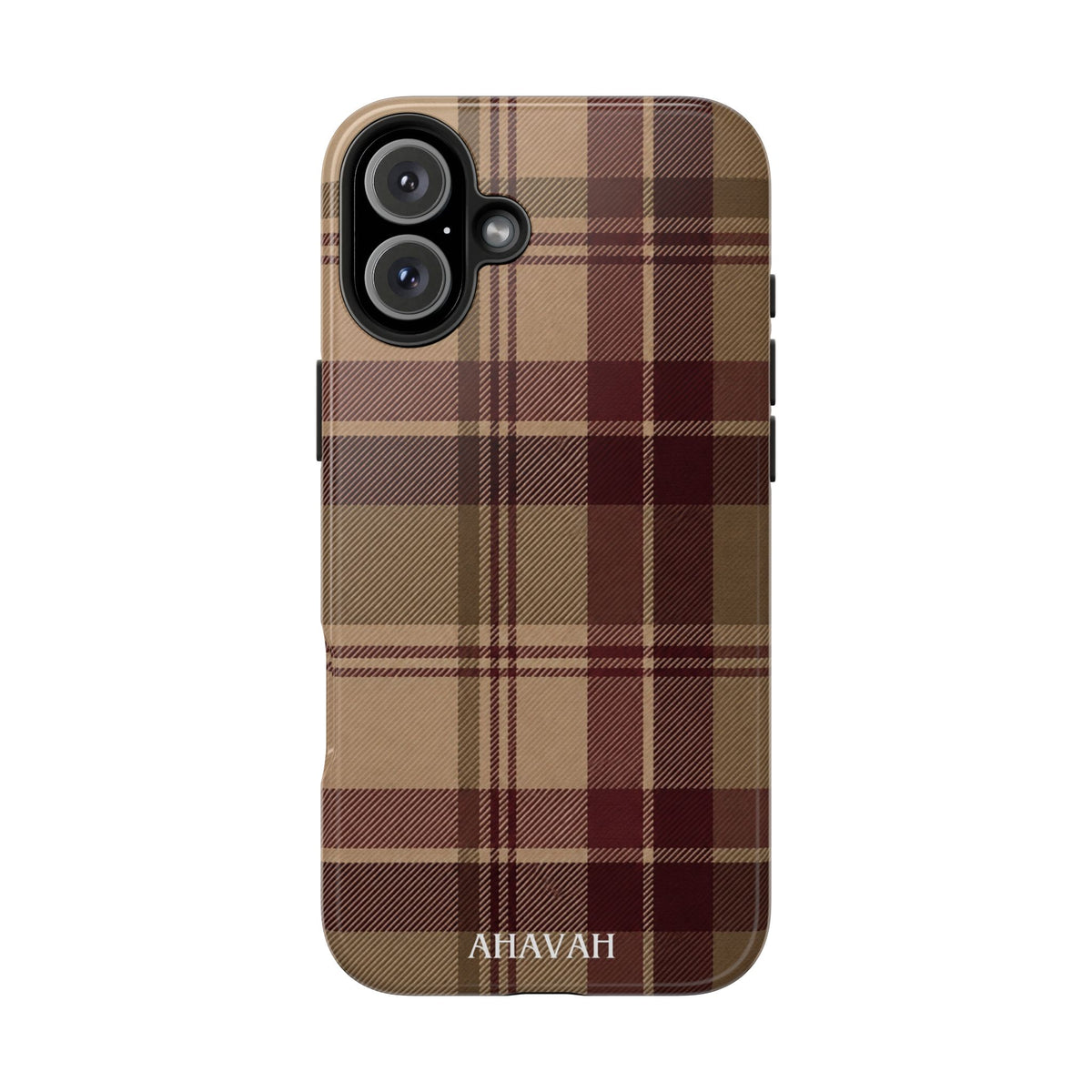 Covenant Comfort | Burgundy Plaid Tough Phone Case