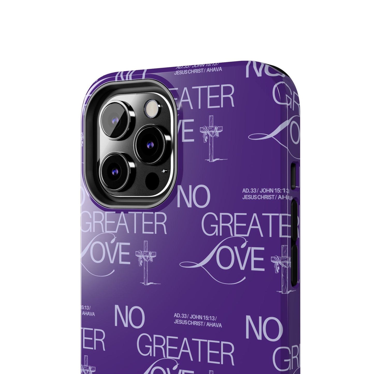 "No Greater Love" Purple Phone Case