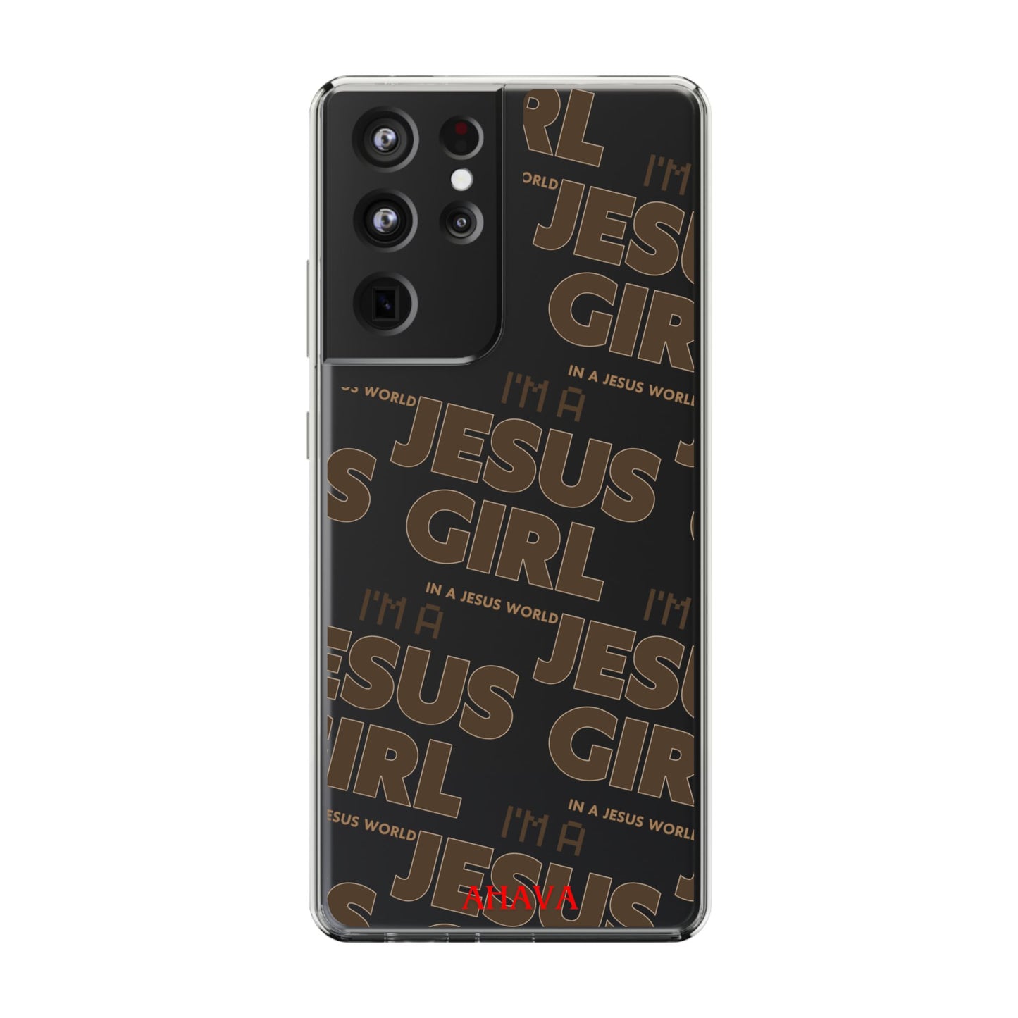 I'm a Jesus Girl Brown Case -Clear