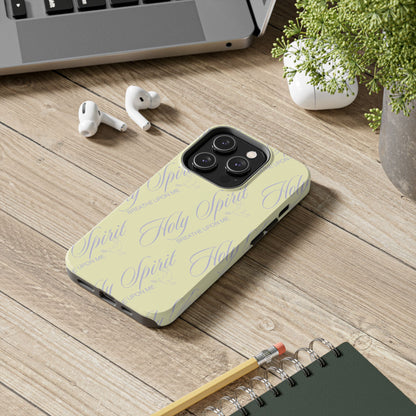 "Holy Spirit, Breathe Upon me" Buttercream Phone Case