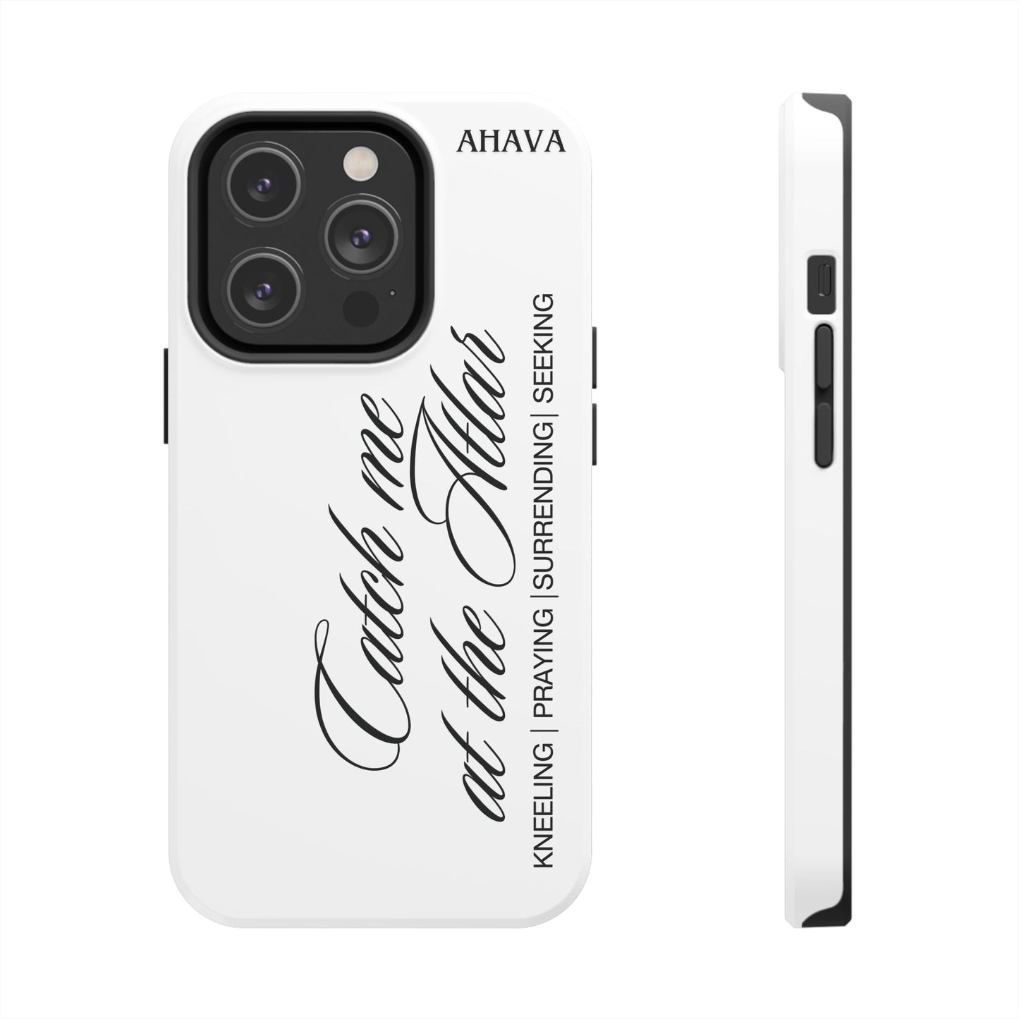 "Catch Me at the Altar" White Phone Case