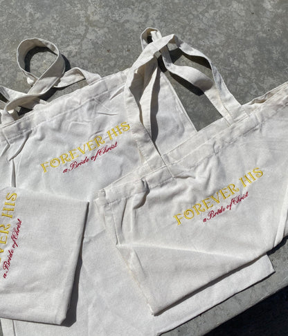 Forever His tote bags