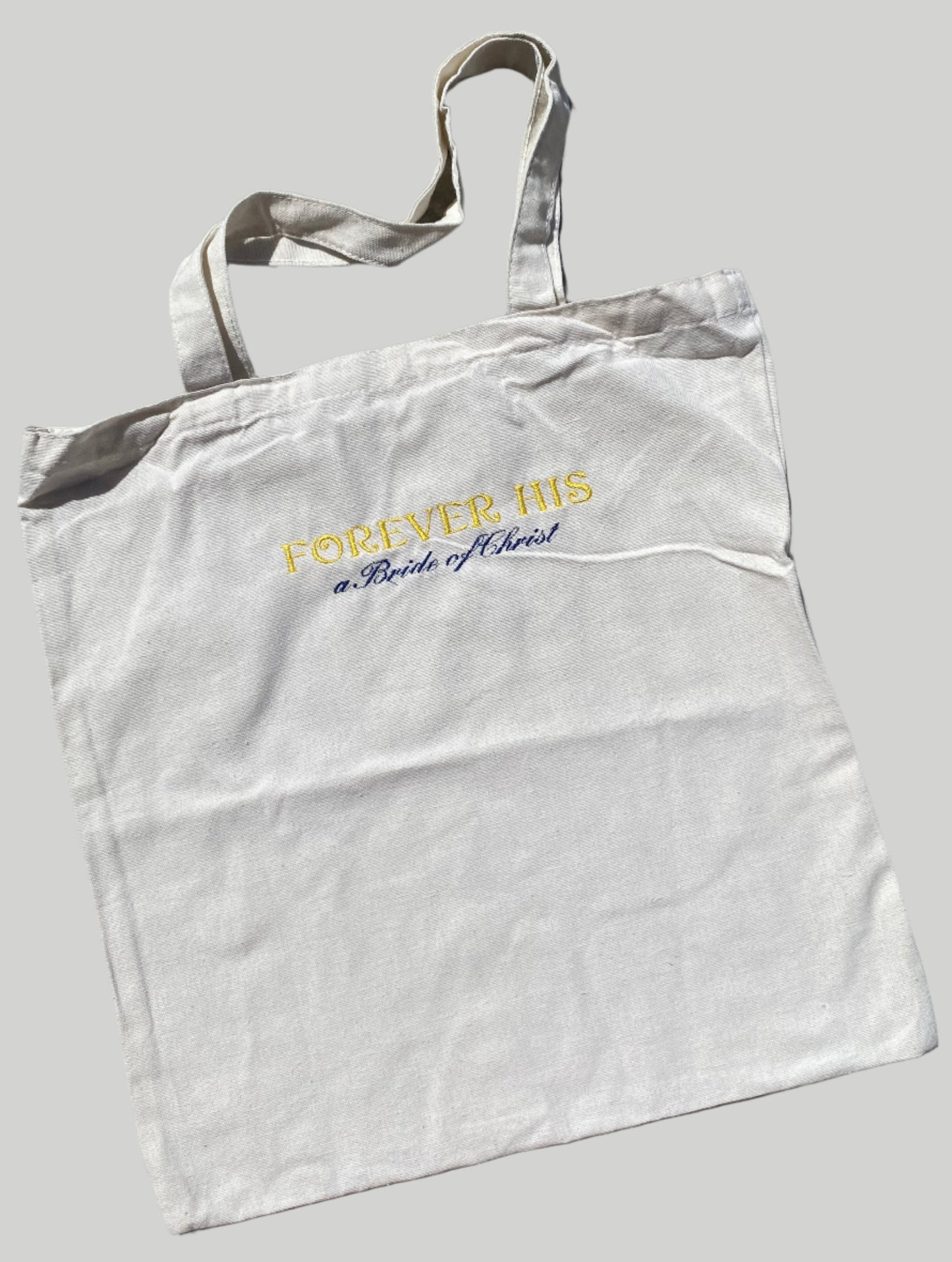 Forever His tote bags