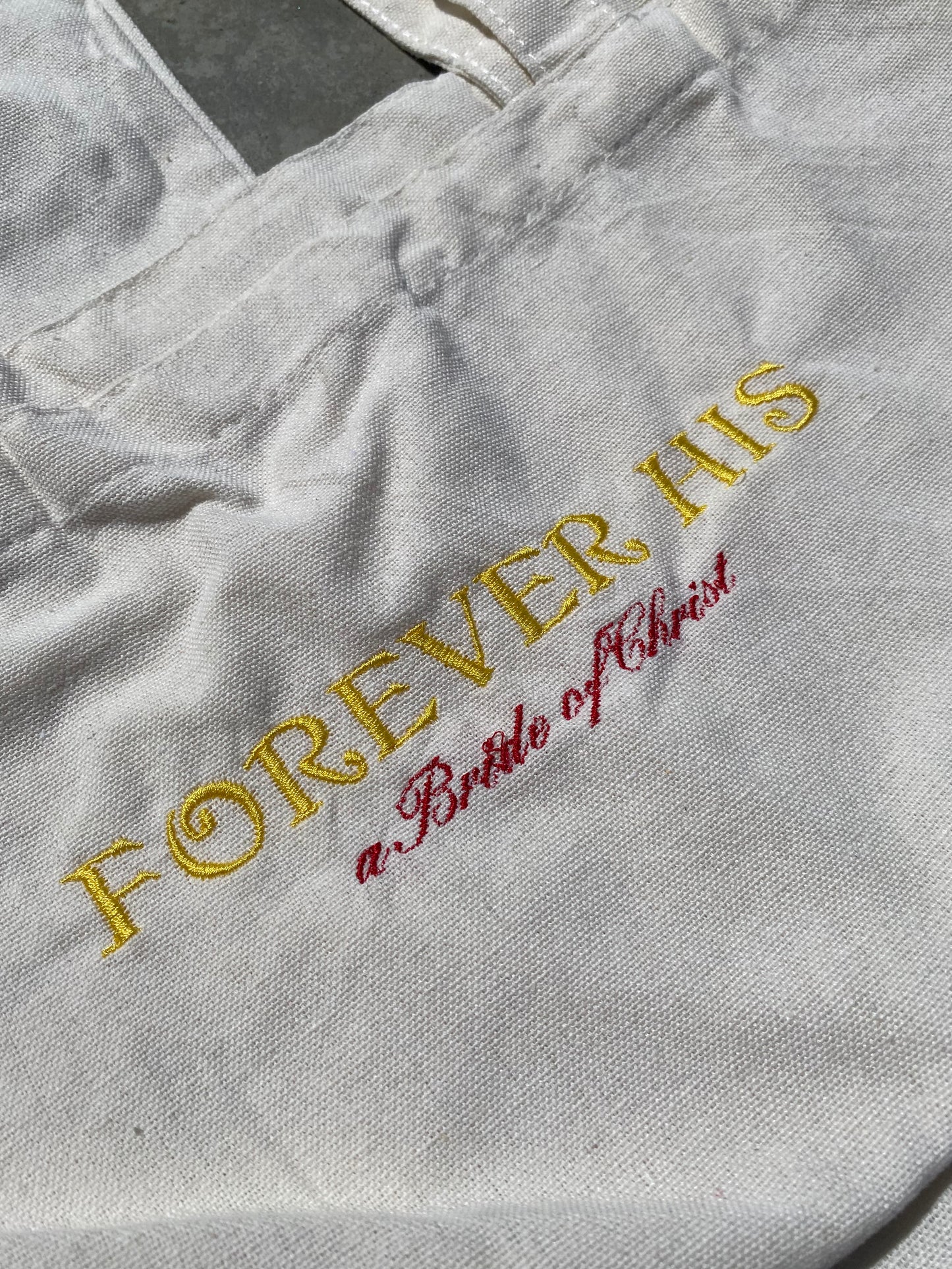 Forever His tote bags