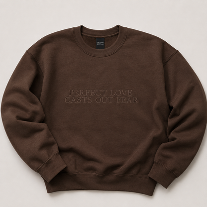 Perfect Love Casts Out Fear (1 John 4:18) | Embroidery