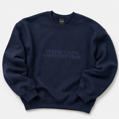 Perfect Love Casts Out Fear (1 John 4:18) | Embroidery