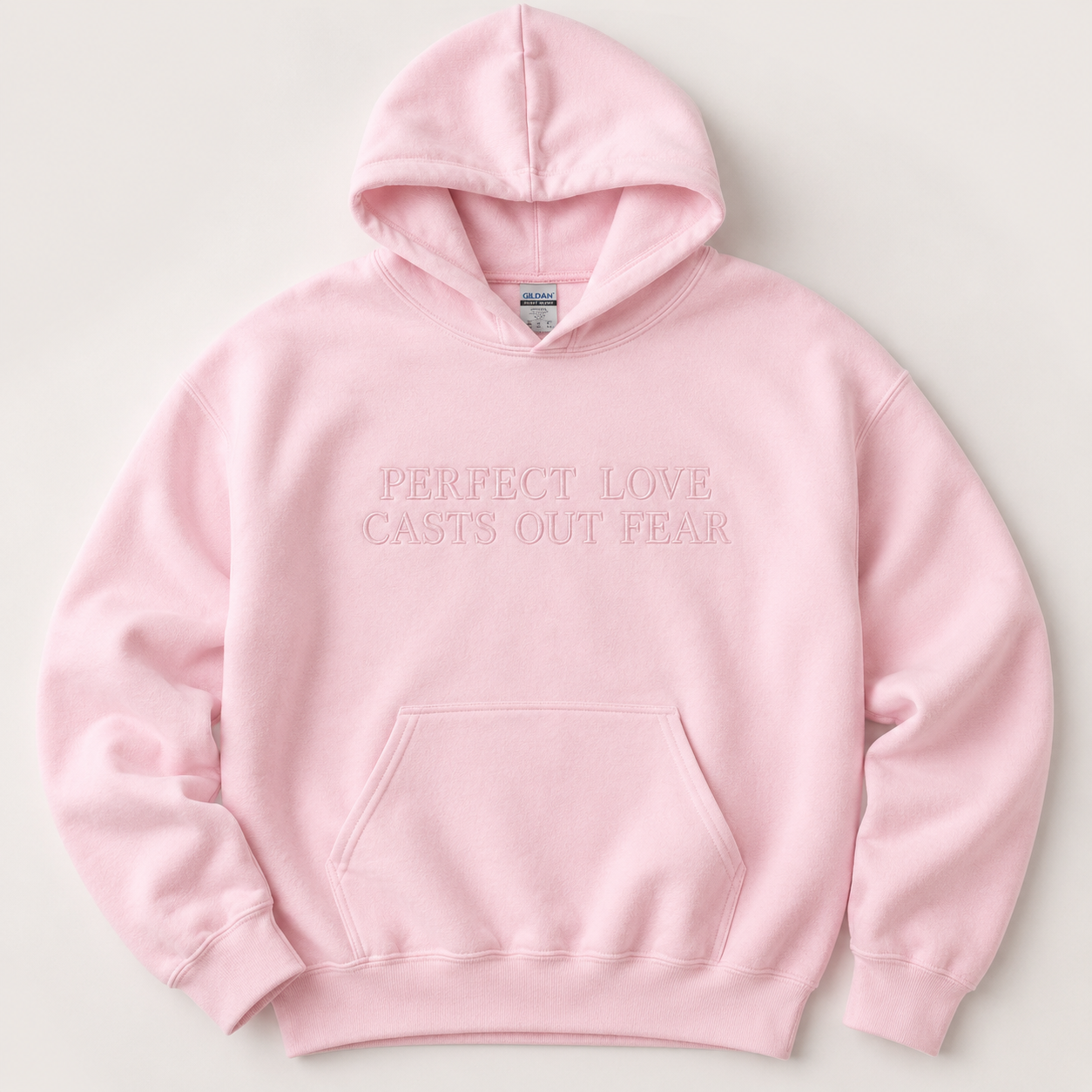 Perfect Love Casts Out Fear (1 John 4:18) | Embroidery