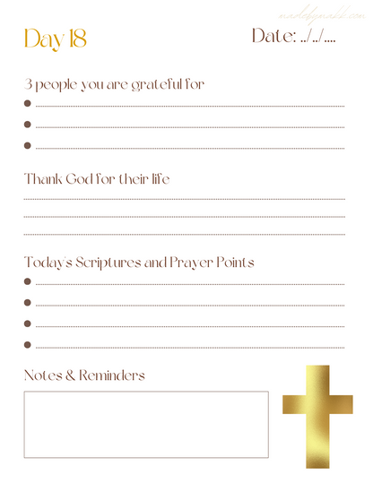21-Day Gratitude Journal