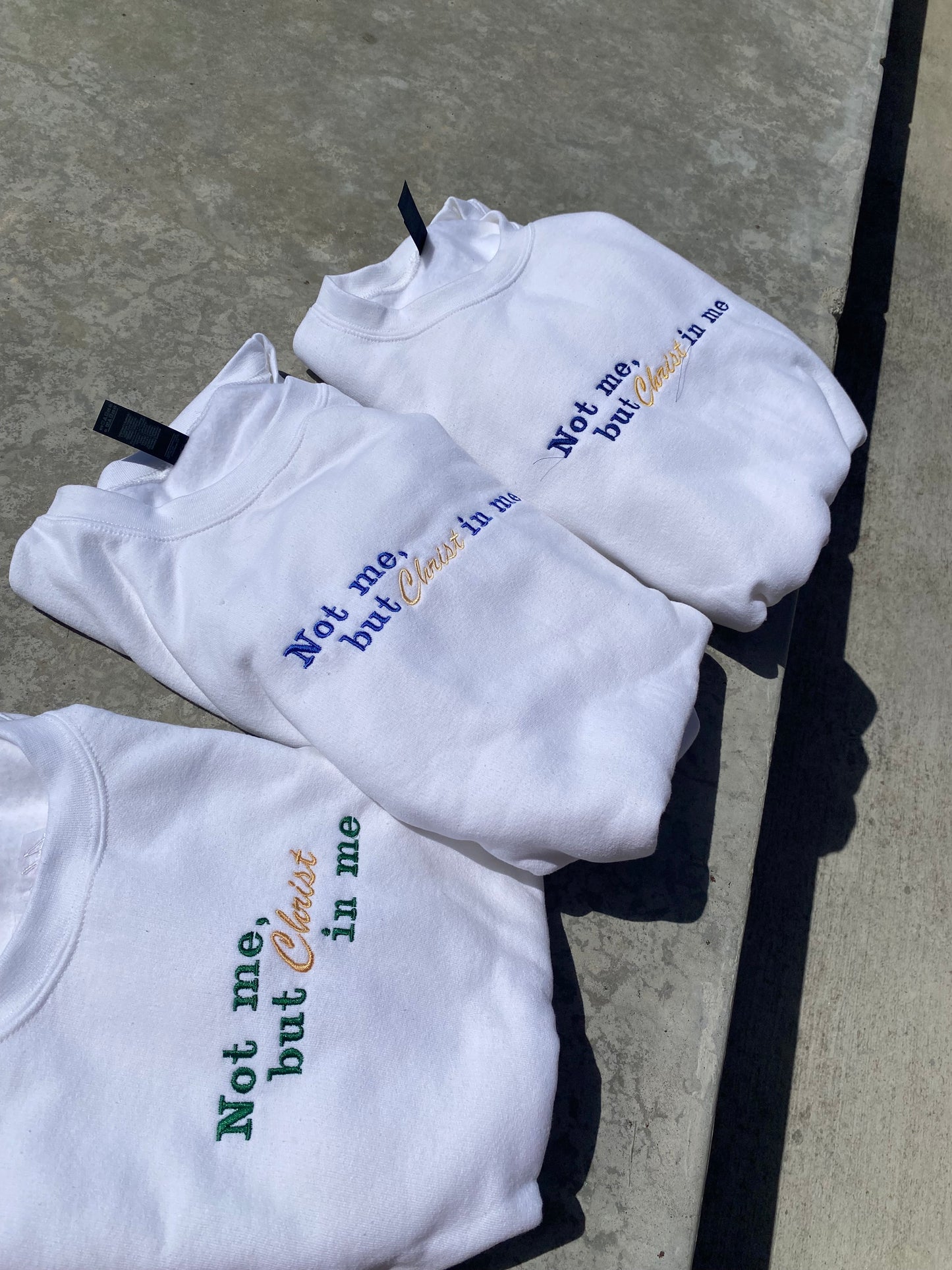 Not Me, but Christ in me Sweatshirt
