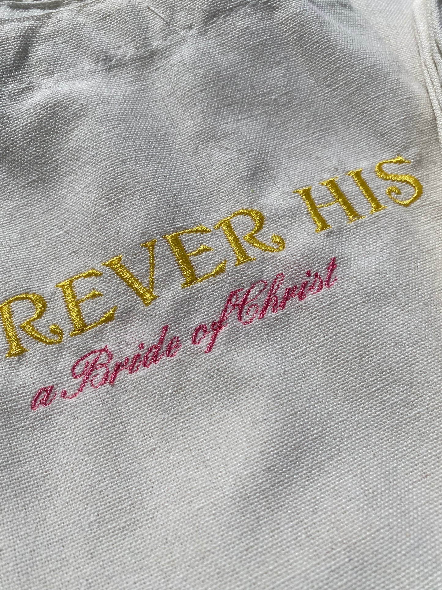 Forever His tote bags